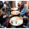 Iwein in het theehuis op het Sint-Jan-Baptistvoorplein in Molenbeek